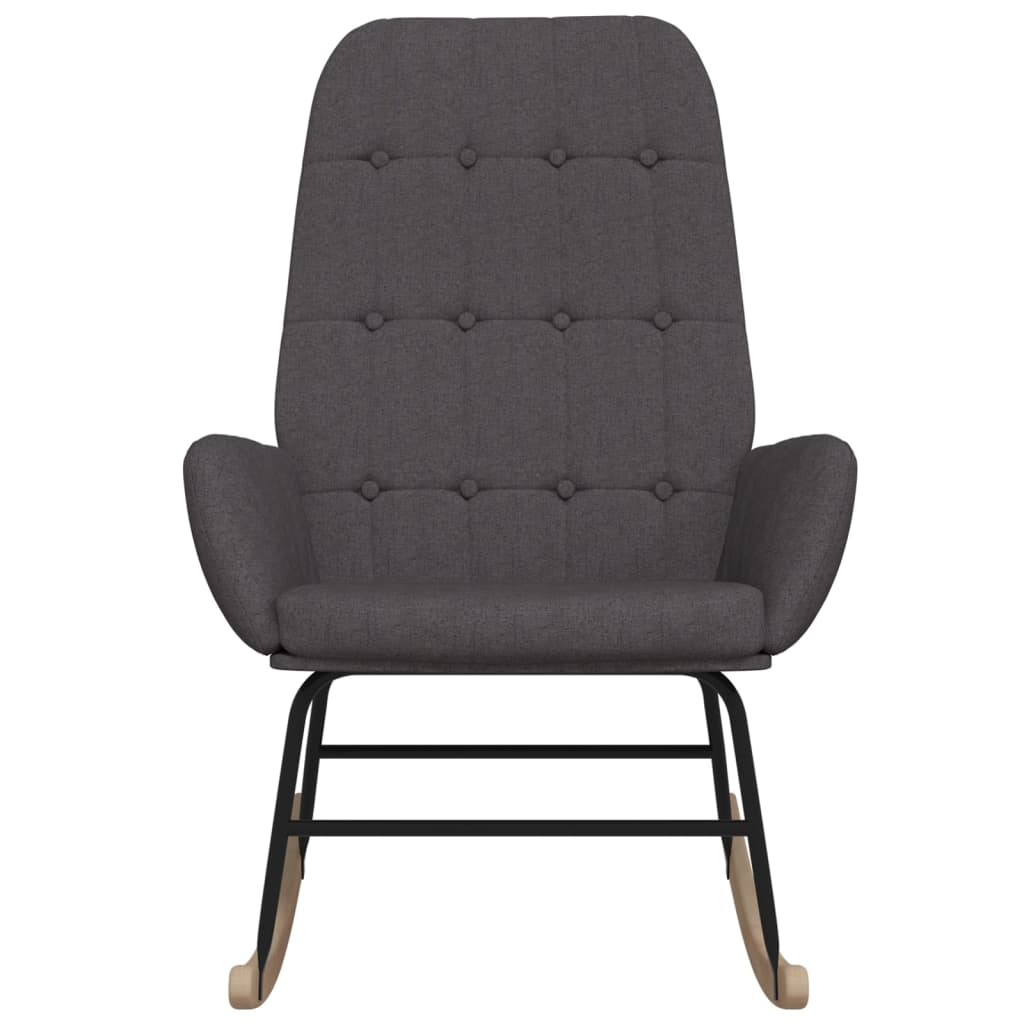 Rocking chair dark grey fabric