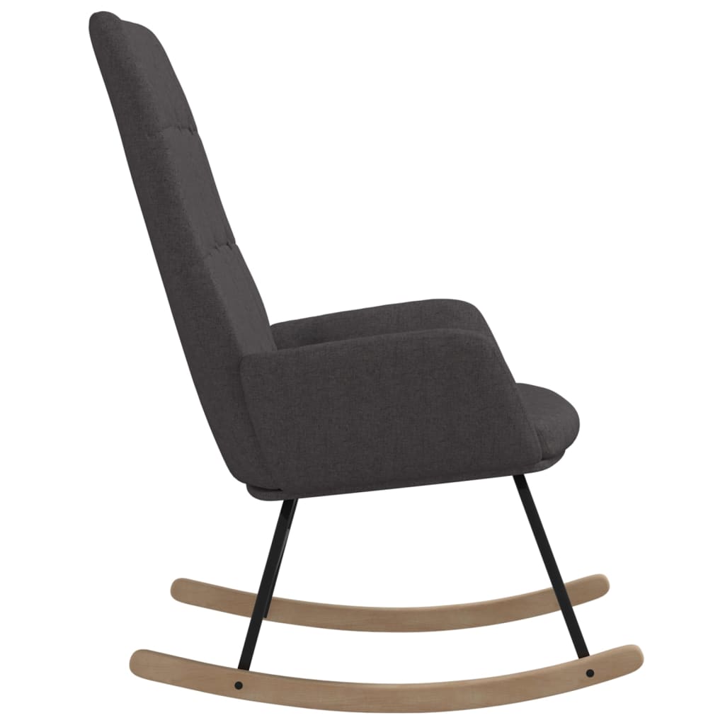 Rocking chair dark grey fabric