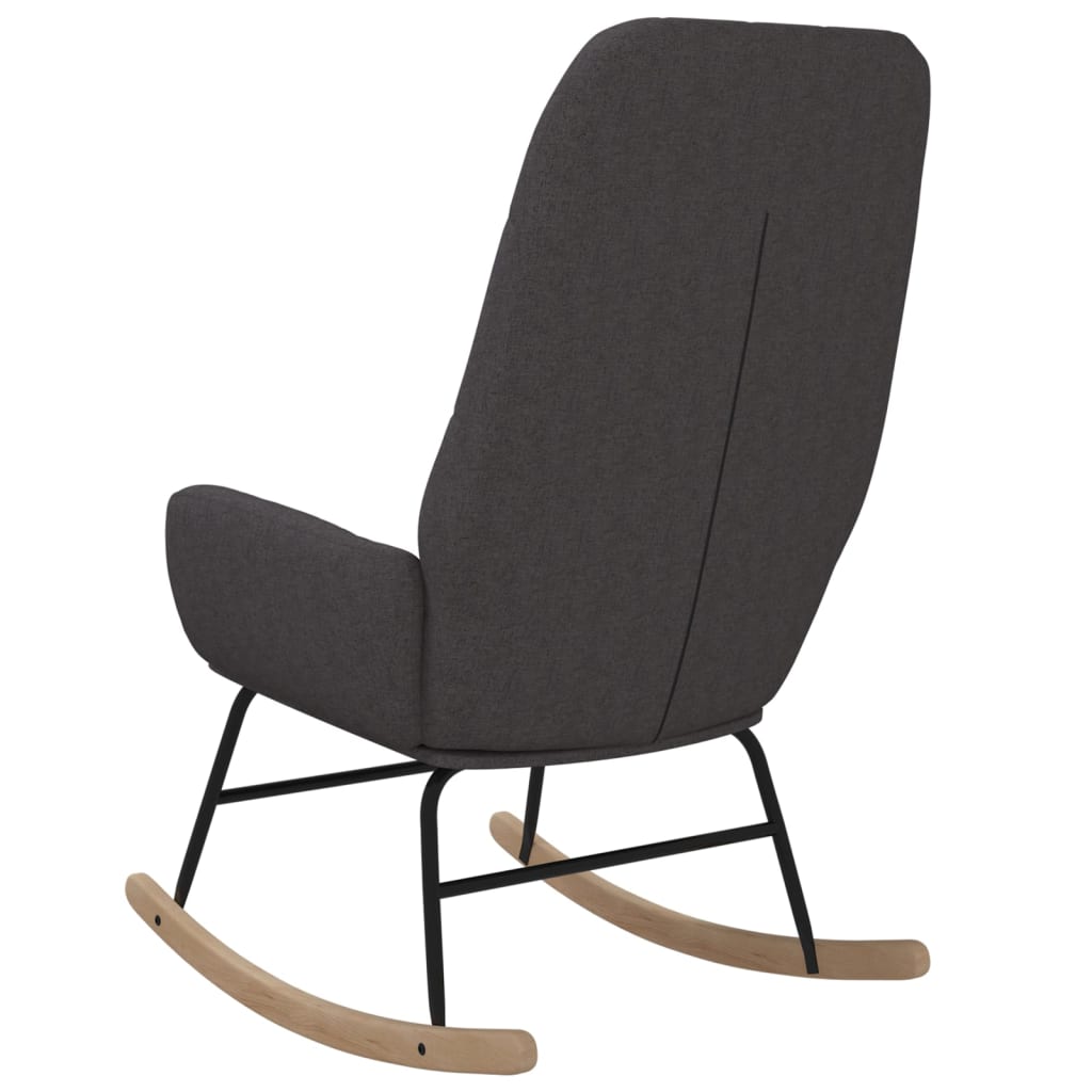 Rocking chair dark grey fabric