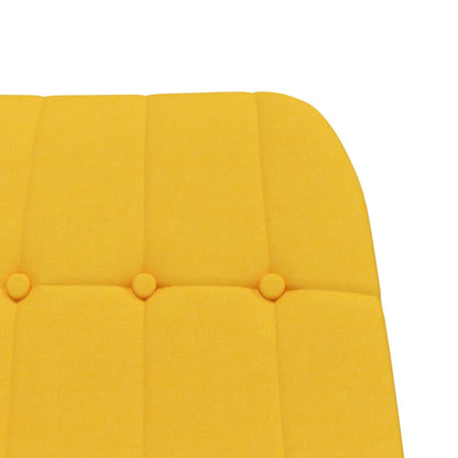 Rocking chair mustard yellow fabric