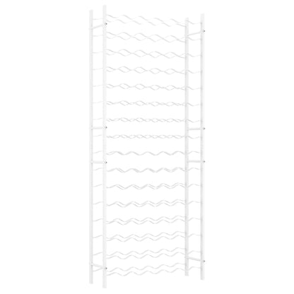 Weinregal für 96 Flaschen Weiß Metall