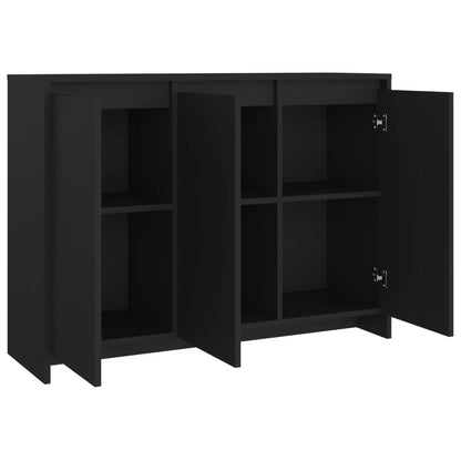 Sideboard Schwarz 102x33x75 cm Holzwerkstoff