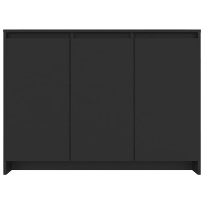 Sideboard Schwarz 102x33x75 cm Holzwerkstoff