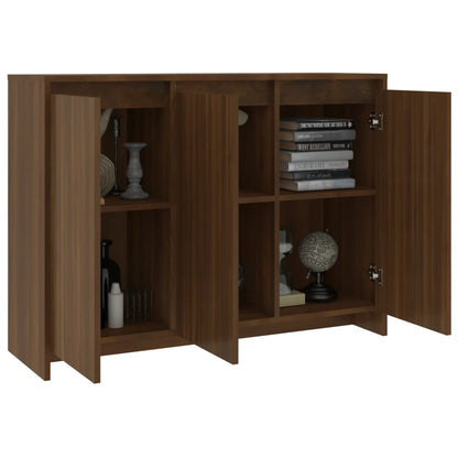 Sideboard Braun Eichen-Optik 102x33x75 cm Holzwerkstoff