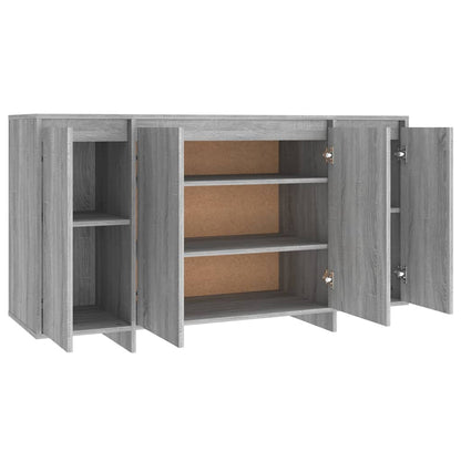 Sideboard Grau Sonoma 135x41x75 cm Holzwerkstoff