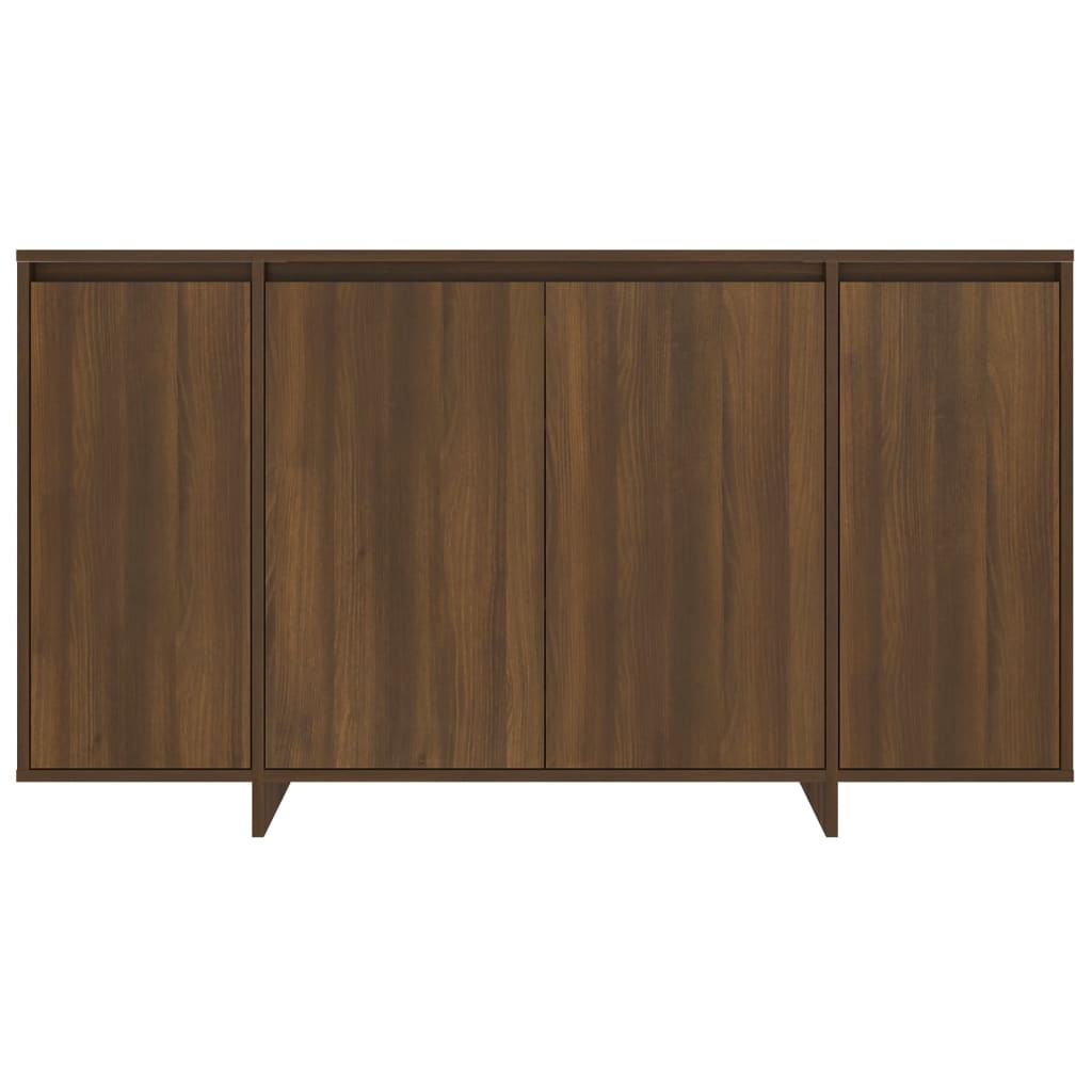 Sideboard Braun Eichen-Optik 135x41x75 cm Holzwerkstoff