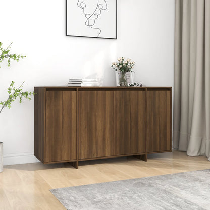 Sideboard Braun Eichen-Optik 135x41x75 cm Holzwerkstoff