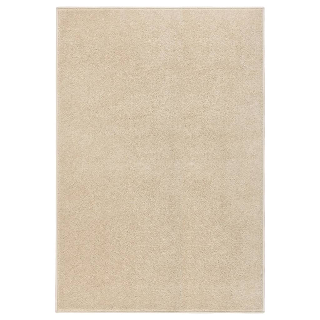 Teppich Kurzflor 200x290 cm Beige