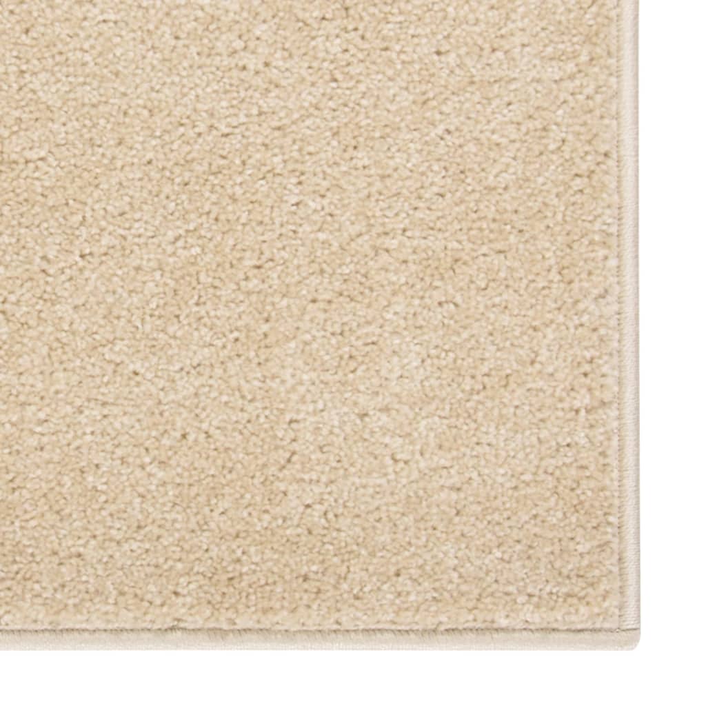 Teppich Kurzflor 200x290 cm Beige