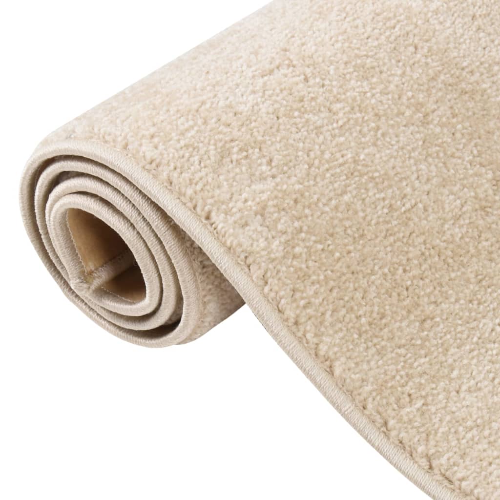 Teppich Kurzflor 200x290 cm Beige