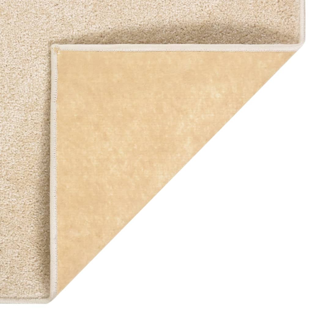 Teppich Kurzflor 200x290 cm Beige