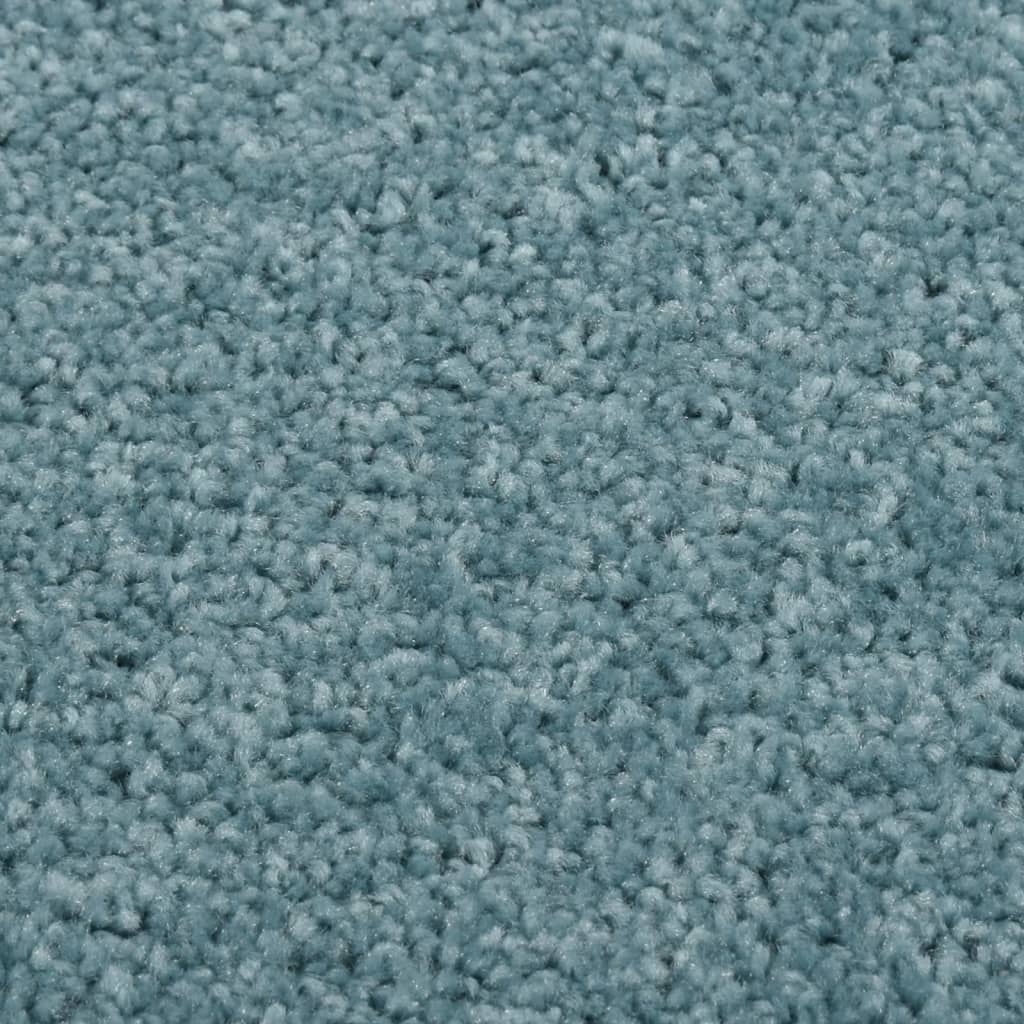 Teppich Kurzflor 240x340 cm Blau