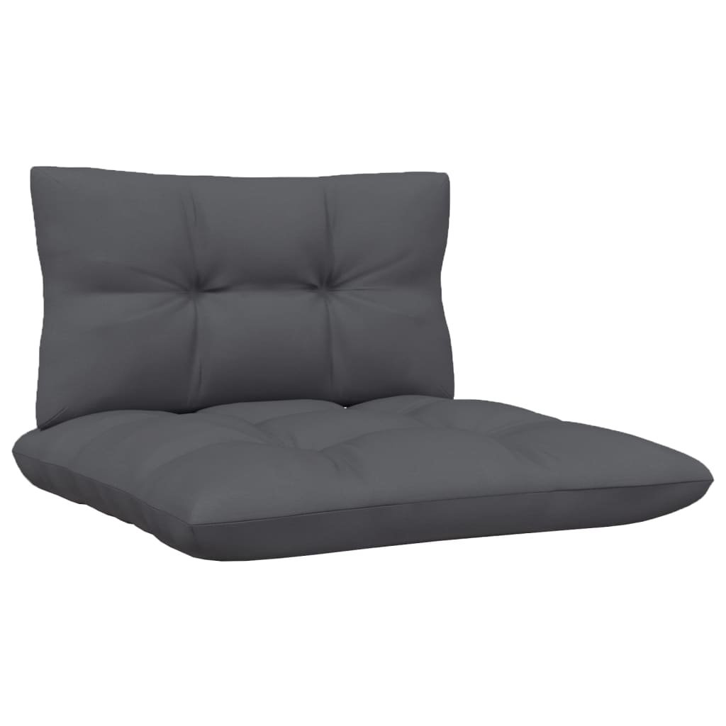 5-piece garden lounge set with anthracite cushions pinewood