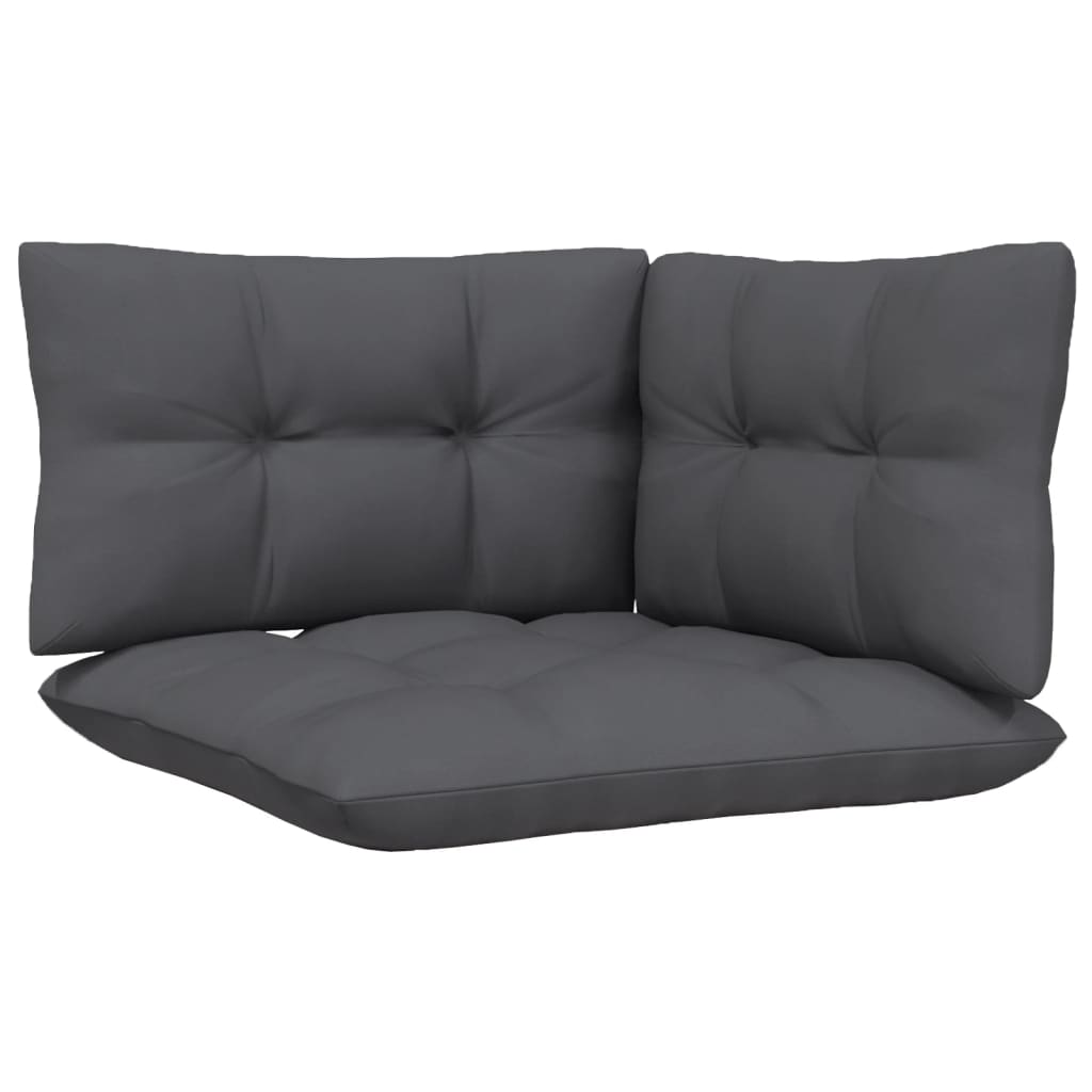 13-piece garden lounge set with anthracite cushions pinewood