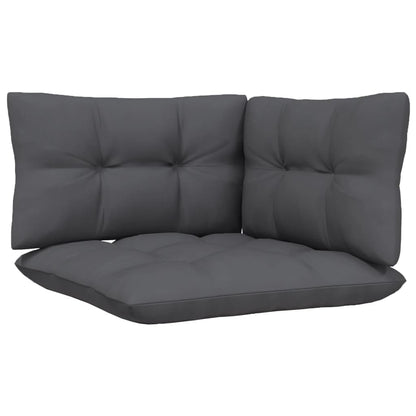 13-piece garden lounge set with anthracite cushions pinewood