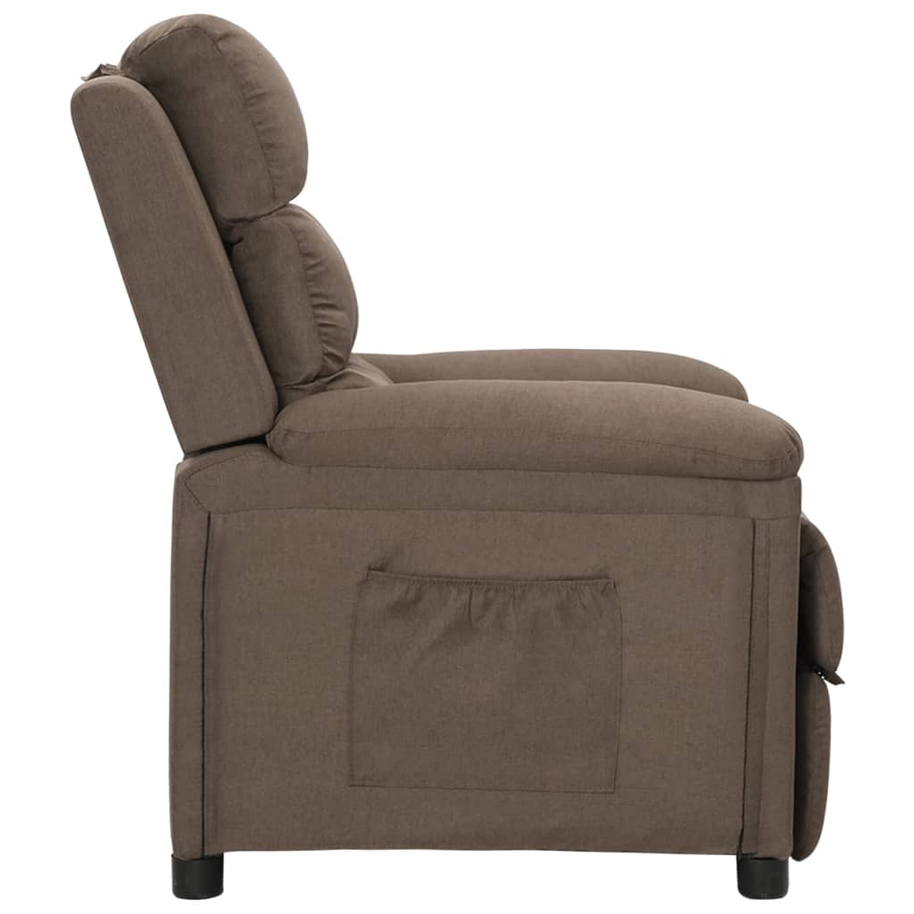 Relaxsessel Taupe Stoff