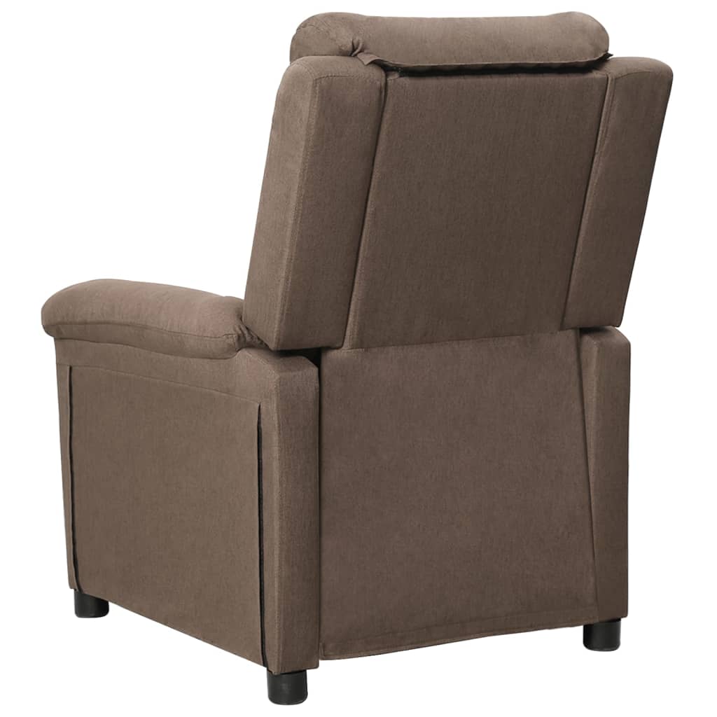 Relaxsessel Taupe Stoff