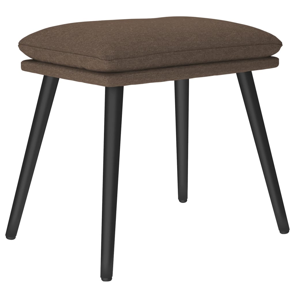 Relaxsessel mit Hocker Taupe Stoff