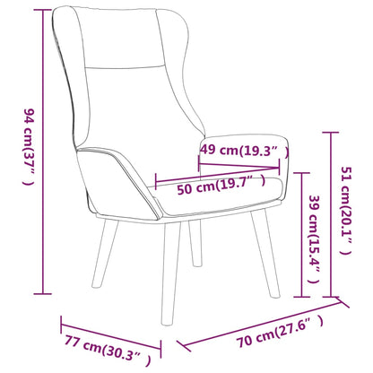 Relaxsessel mit Hocker Schwarz Stoff