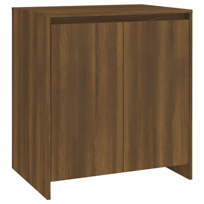 2-tlg. Sideboard Braun Eiche-Optik Holzwerkstoff