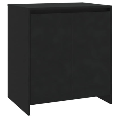 3-tlg. Sideboard Schwarz Holzwerkstoff