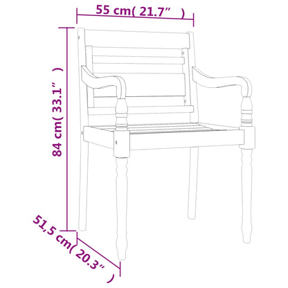 7-piece garden dining set solid teak