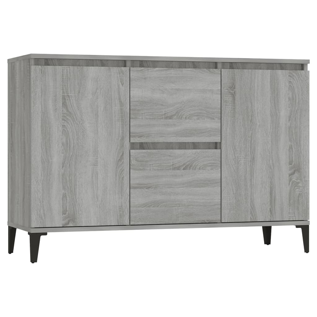 Sideboard Grau Sonoma 104x35x70 cm Holzwerkstoff