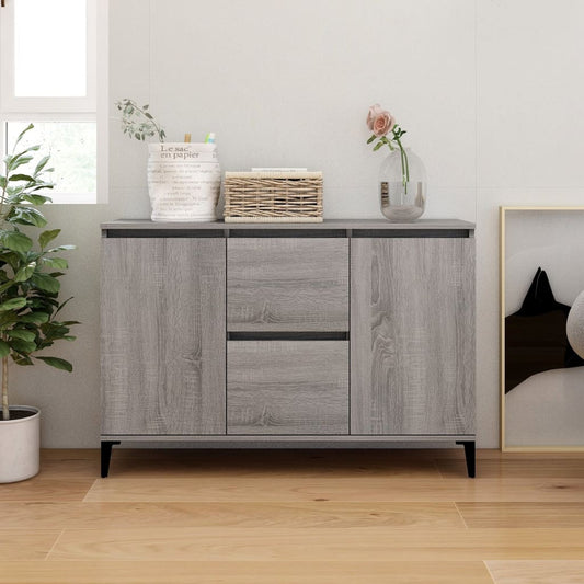 Sideboard Grau Sonoma 104x35x70 cm Holzwerkstoff