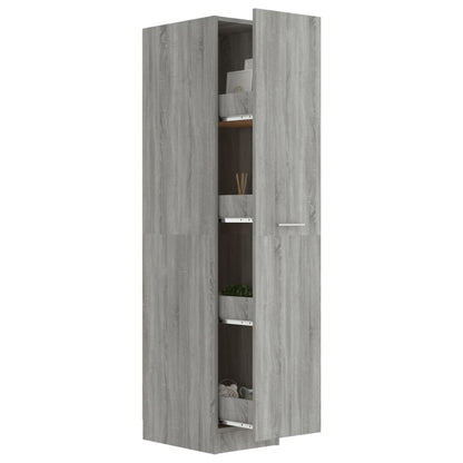 Apothekerschrank Grau Sonoma 30x42,5x150 cm Holzwerkstoff