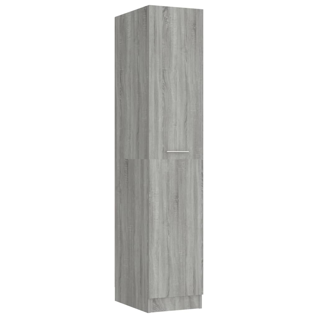 Apothekerschrank Grau Sonoma 30x42,5x150 cm Holzwerkstoff