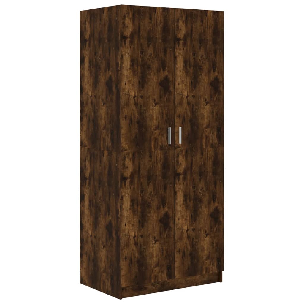 Kleiderschrank Räuchereiche 80x52x180 cm Holzwerkstoff