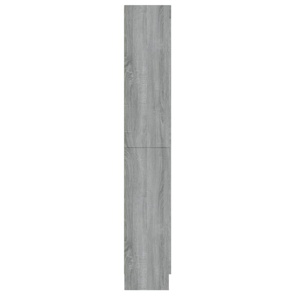 Display cabinet grey Sonoma 82.5x30.5x185.5 cm wood material