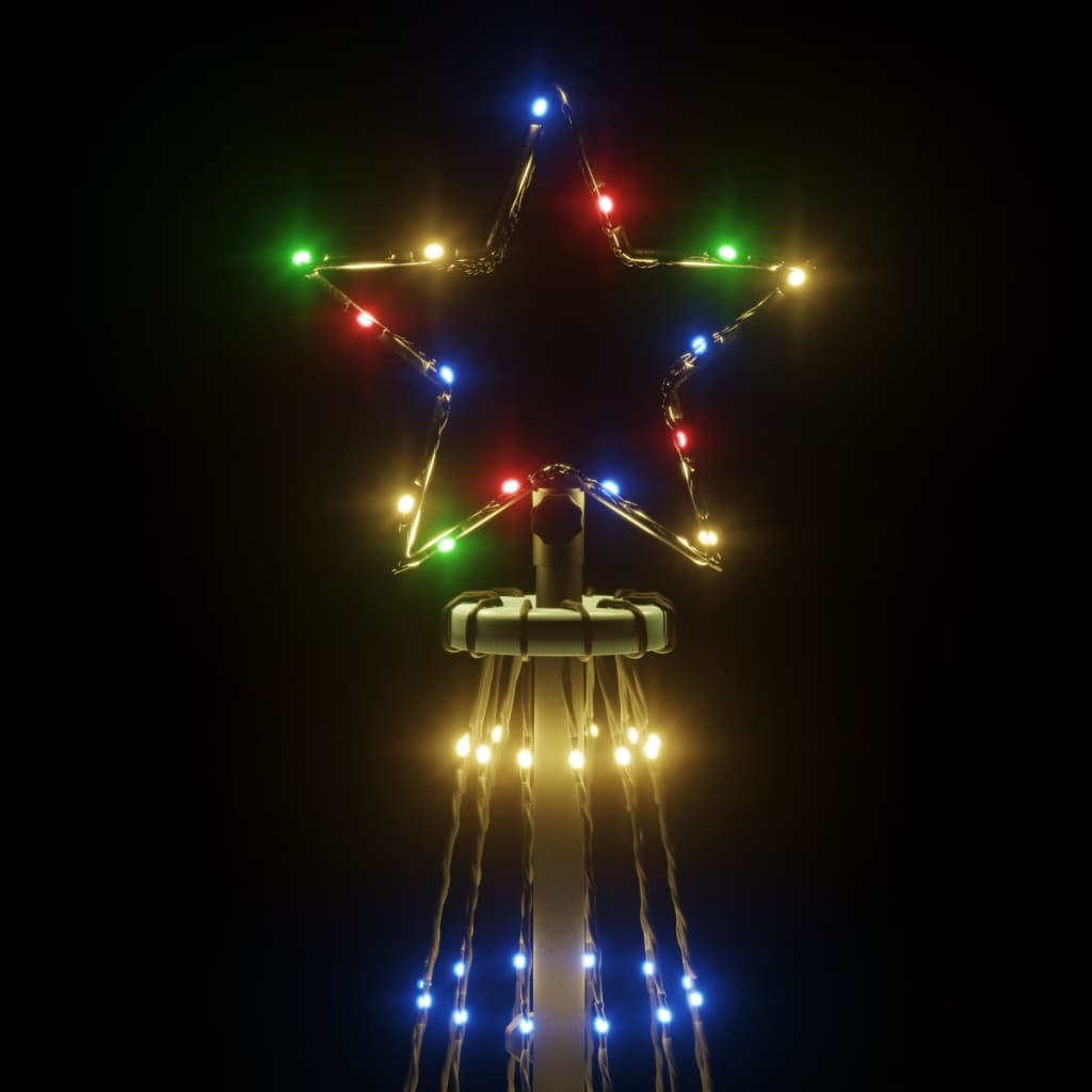 Weihnachtsbaum Kegelform Mehrfarbig 1134 LEDs 230x800 cm