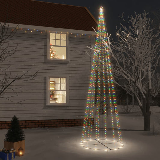 Weihnachtsbaum Kegelform Mehrfarbig 1134 LEDs 230x800 cm