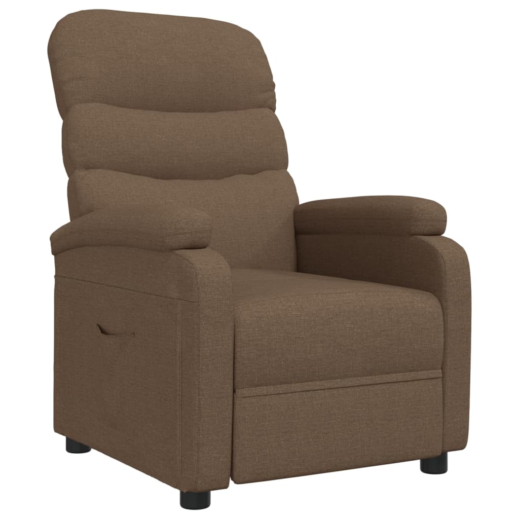 Relaxsessel Braun Stoff