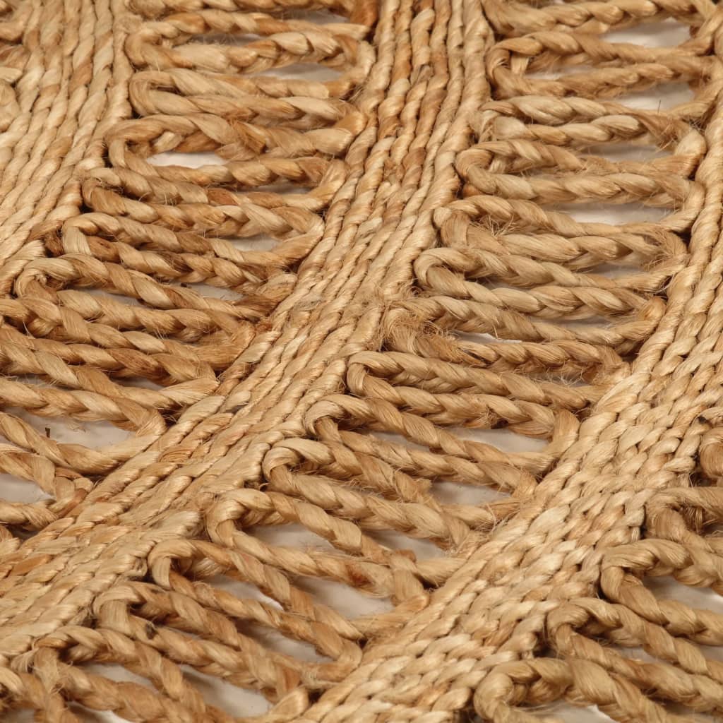 Teppich Jute Handgeflochten 180 cm Rund