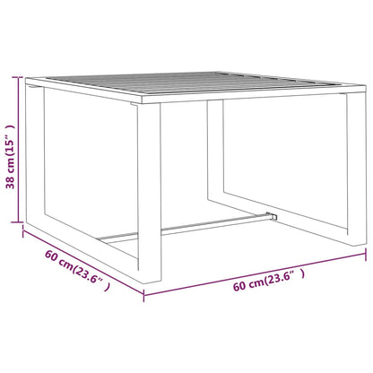 4-tlg. Garten-Lounge-Set mit Kissen Aluminium Anthrazit