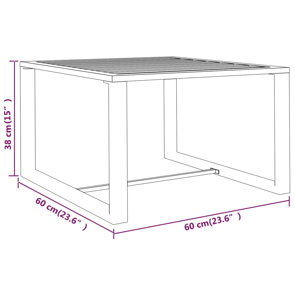 6-tlg. Garten-Lounge-Set mit Kissen Aluminium Anthrazit