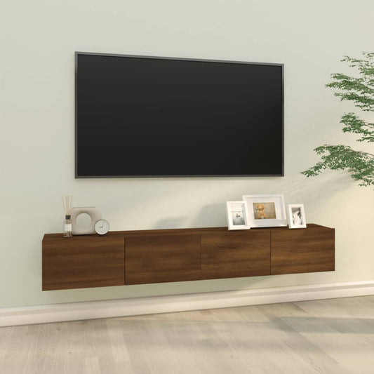 TV zidni ormarići 2 kom. drvo izgled 100x30x30 cm