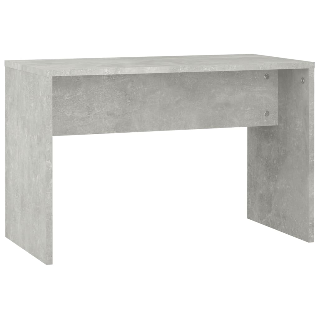 Dressing table set with LED concrete grey wood material