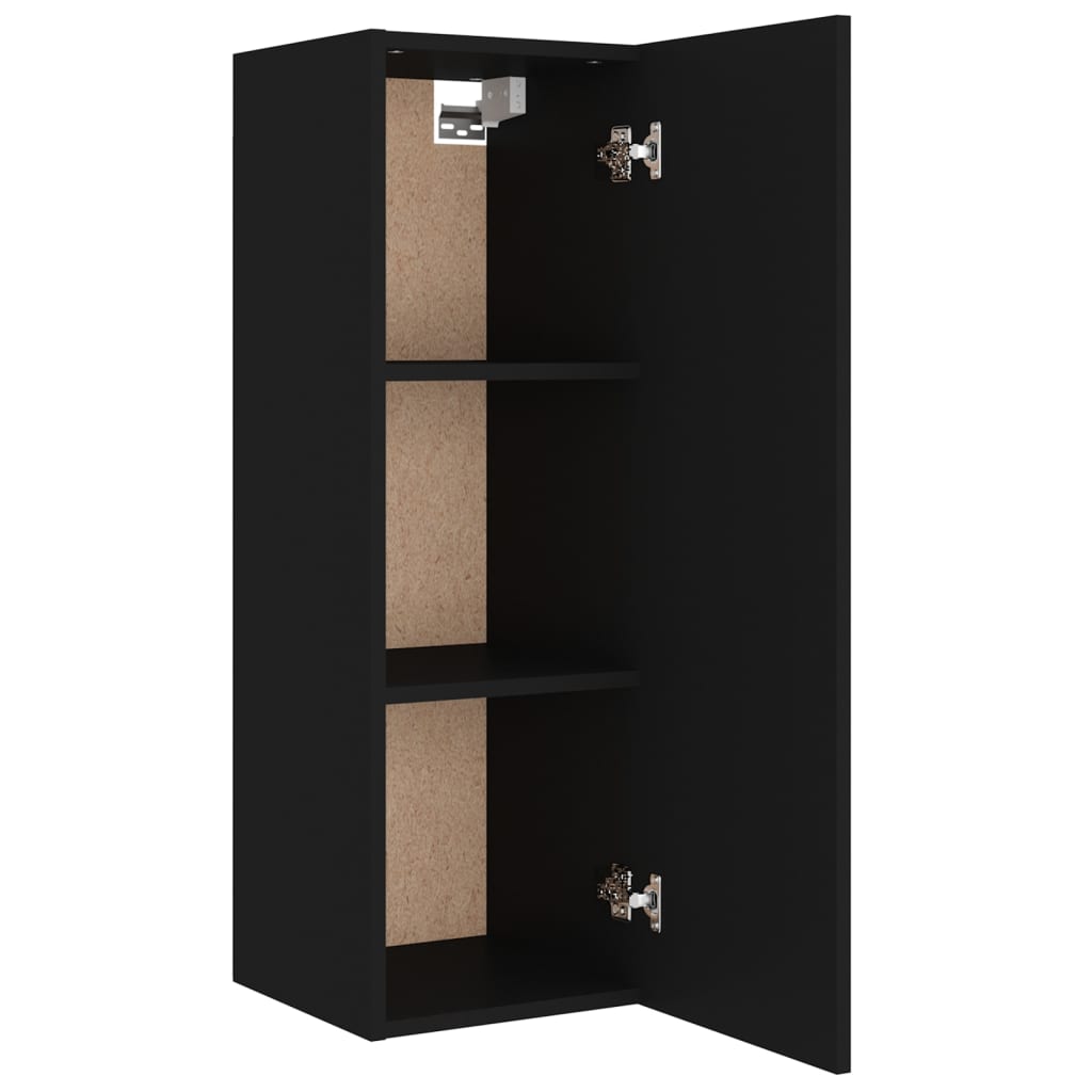 4-tlg. TV-Schrank-Set Schwarz Holzwerkstoff