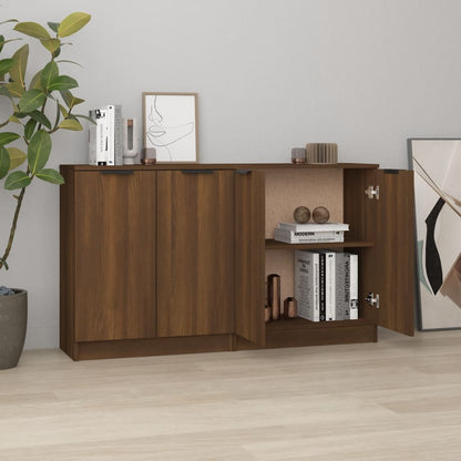 Sideboards 2 Stk. Braun Eichen-Optik 60x30x70 cm Holzwerkstoff