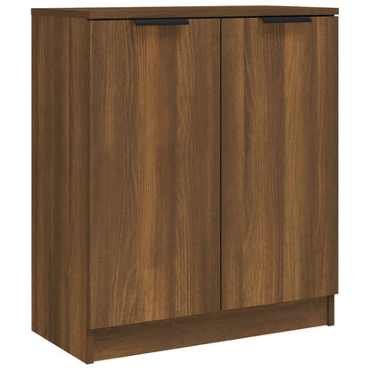 3-tlg. Sideboard Braun Eiche-Optik Holzwerkstoff