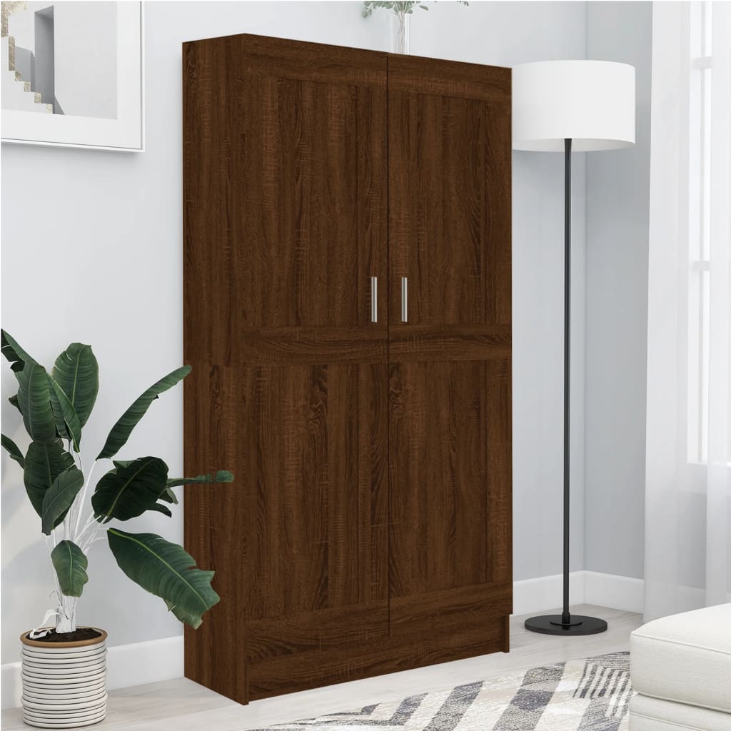 Bücherschrank Braun Eichen-Optik 82,5x30,5x150 cm Holzwerkstoff