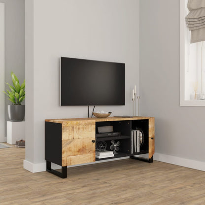 TV-Schrank 105x33x46 cm Massivholz Mango