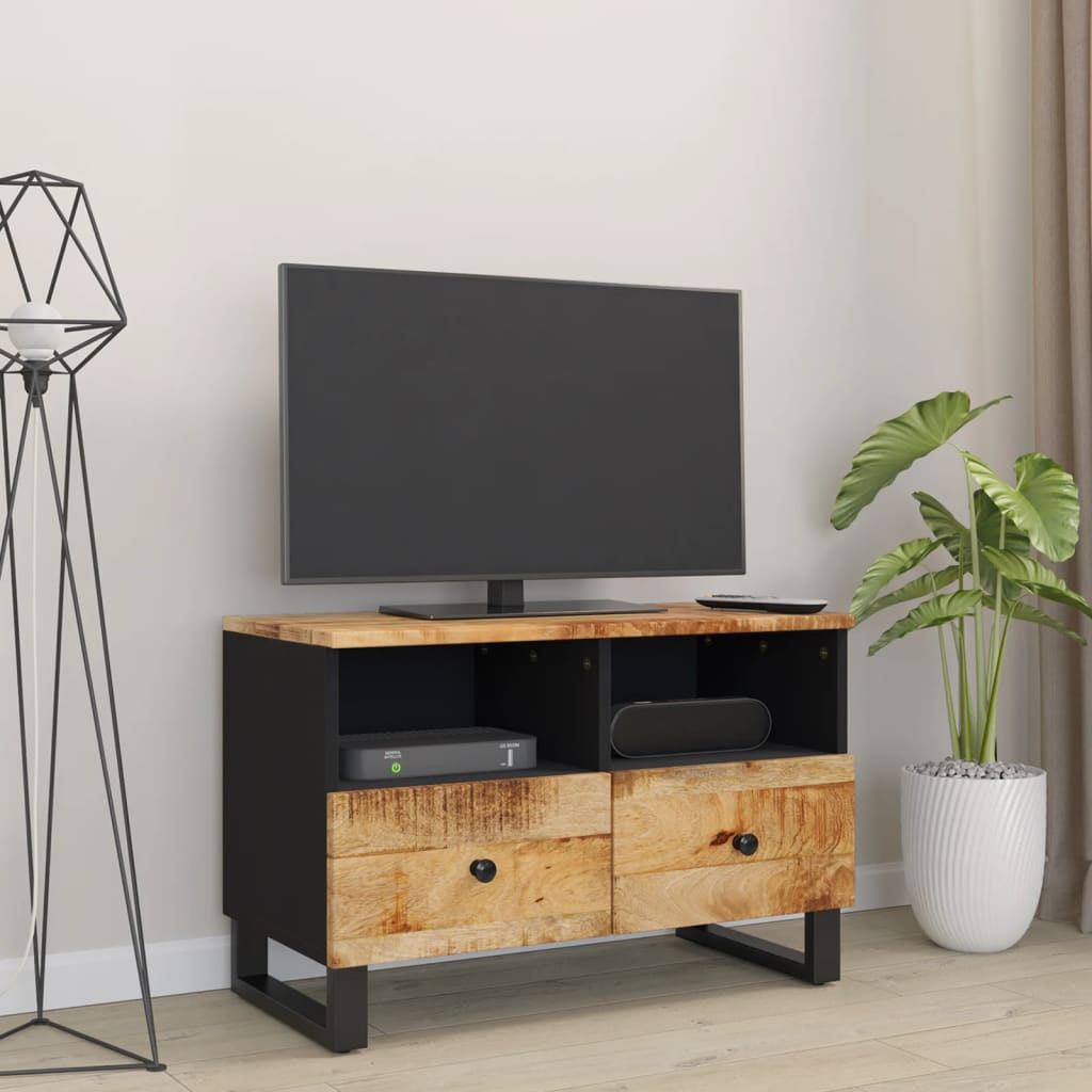 TV-Schrank 70x33x46 cm Massivholz Mango