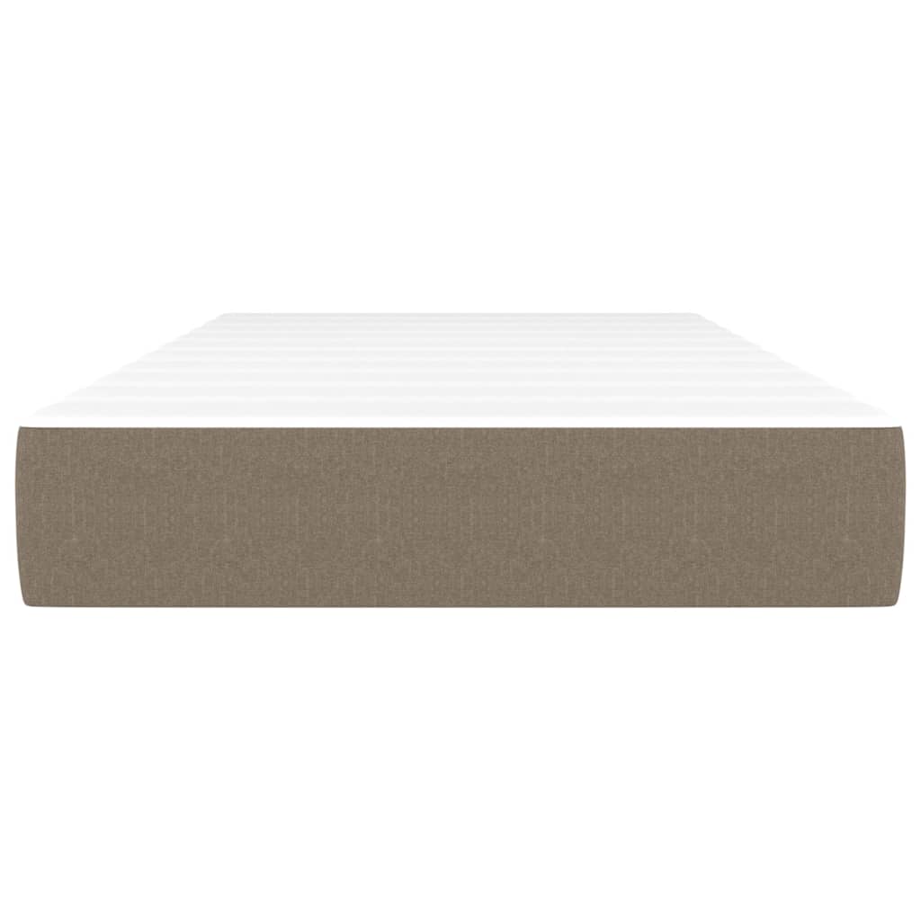 Pocket spring mattress taupe 80x200x20 cm fabric