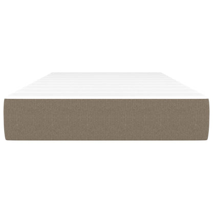 Pocket spring mattress taupe 80x200x20 cm fabric