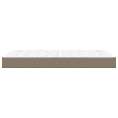 Pocket spring mattress taupe 80x200x20 cm fabric