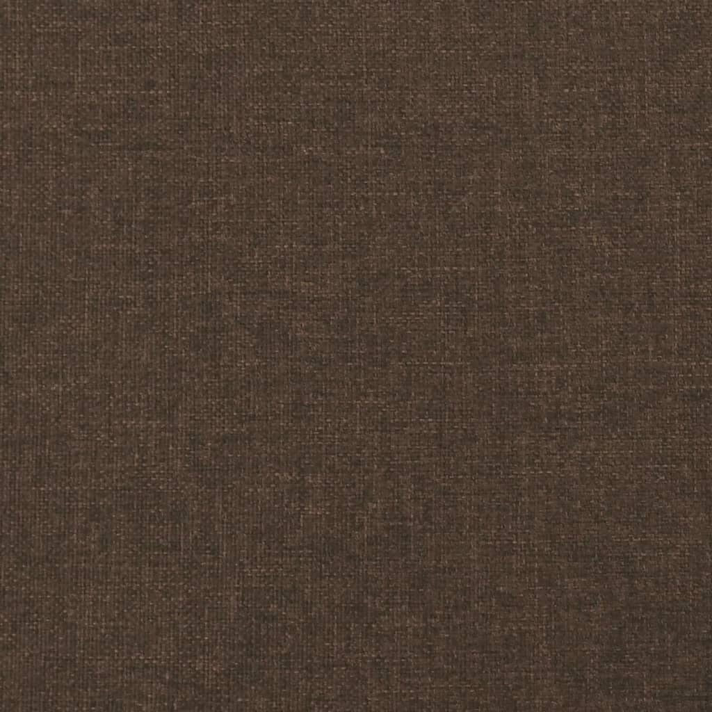 Pocket spring mattress dark brown 90x190x20 cm fabric